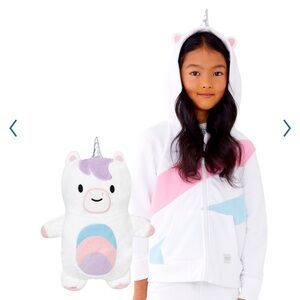 Cubcoats Uki The Unicorn - Transforming 2-in-1 Hoodie & Soft Plushie - Size 2